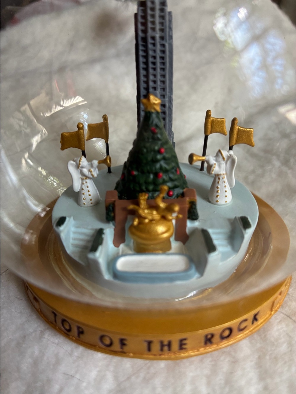 Rockefeller Center NYC Memory Globe Christmas Ornament 2018 New RARE
